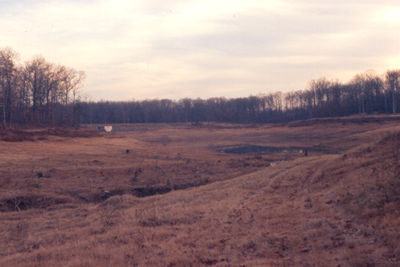 View of the dam from other side of lake.